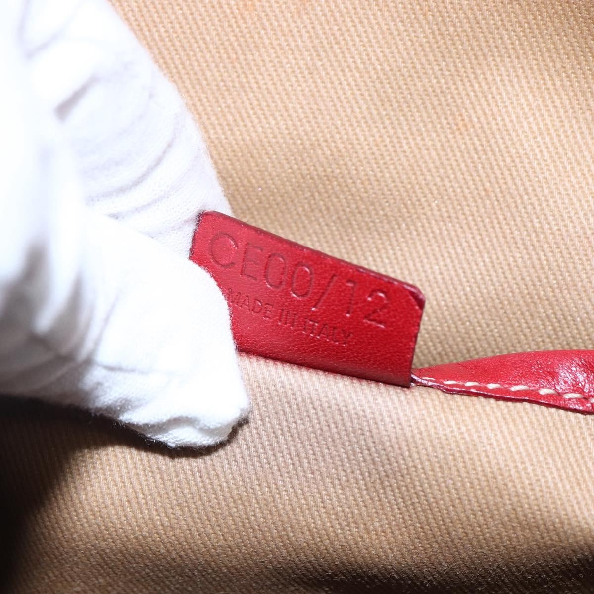 Celine Vintage Macadam Handbag Canvas and Leather