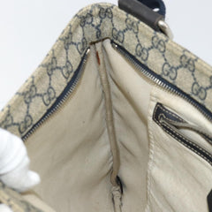 Gucci Zip Top Messenger Bag GG Coated Canvas