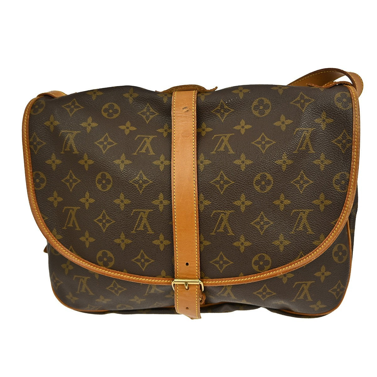 Louis Vuitton Saumur Handbag Monogram Canvas