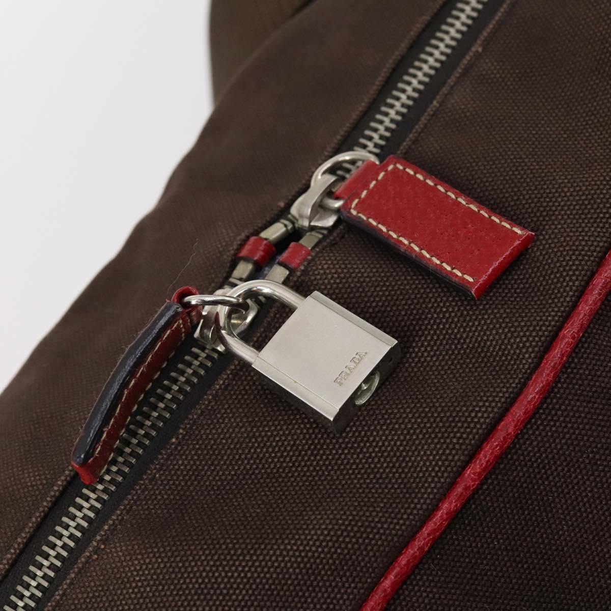 Prada Bowler Bag Canvas with Leather