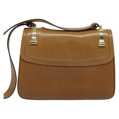 Gucci Vintage Flap Crossbody Bag Leather