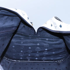 MCM Visetos Handbag Canvas and Leather