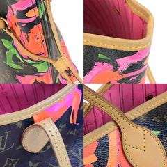 Louis Vuitton Neverfull Tote Limited Edition Monogram Roses