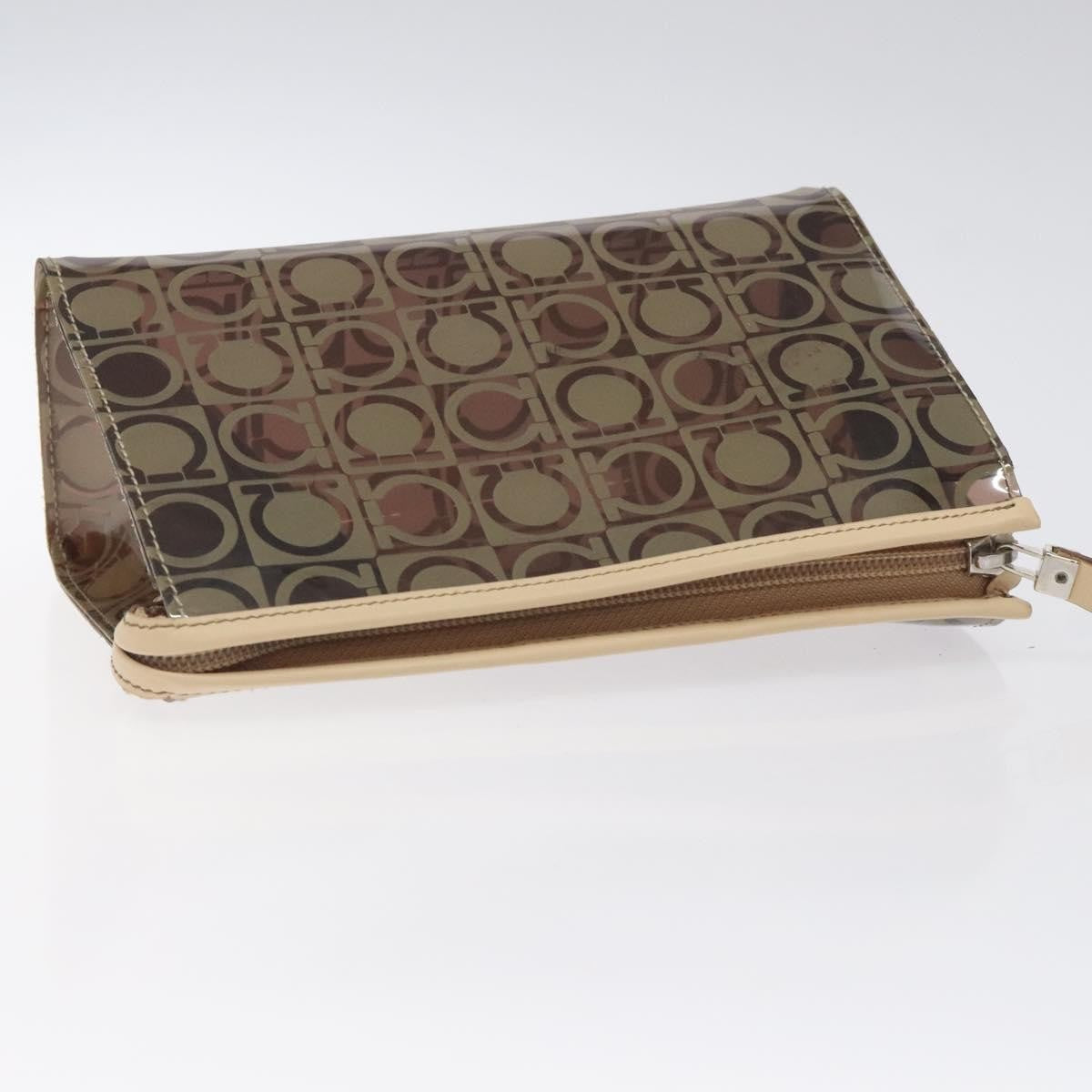 Salvatore Ferragamo Gancini Pouch Canvas