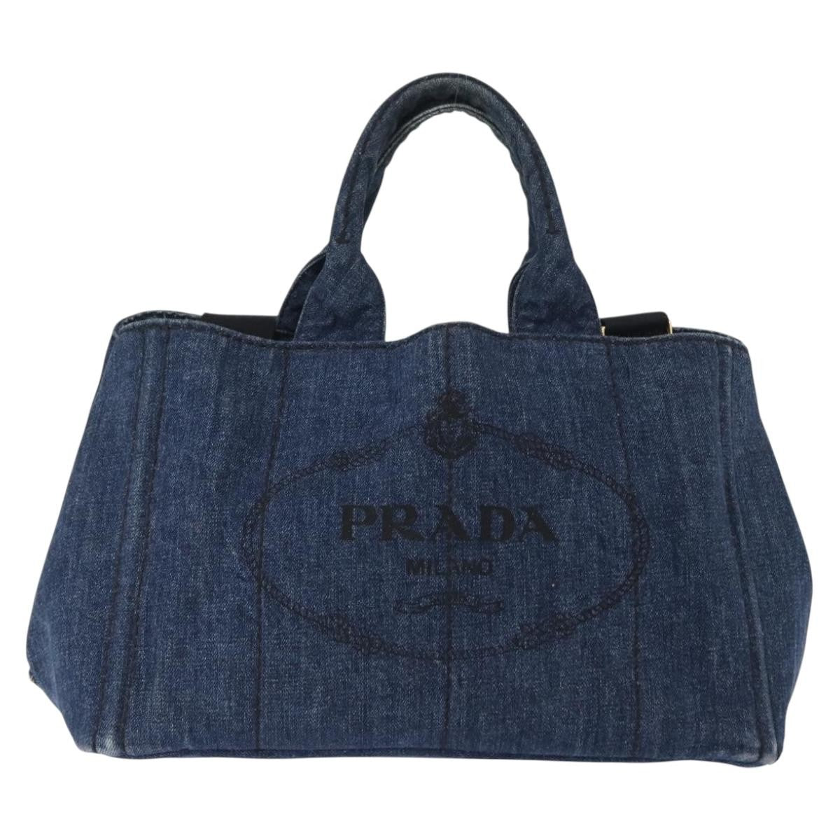Prada Canapa Open Tote Canvas