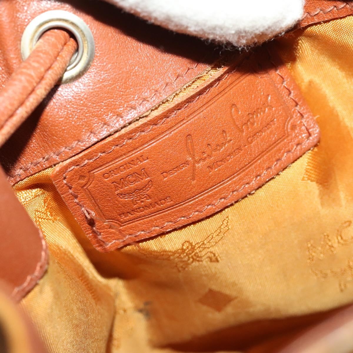 MCM Drawstring Shoulder Bag Leather