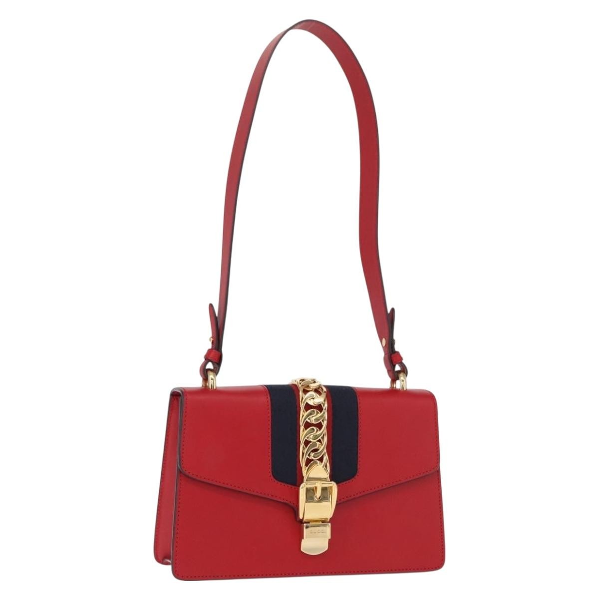 Gucci Sylvie Shoulder Bag Leather
