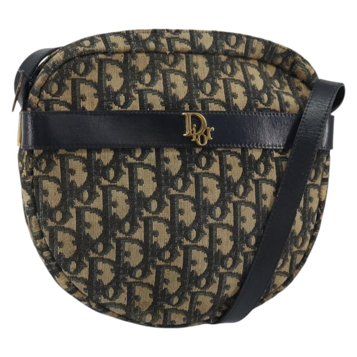 Christian Dior Vintage Trotter Shoulder Bag Canvas