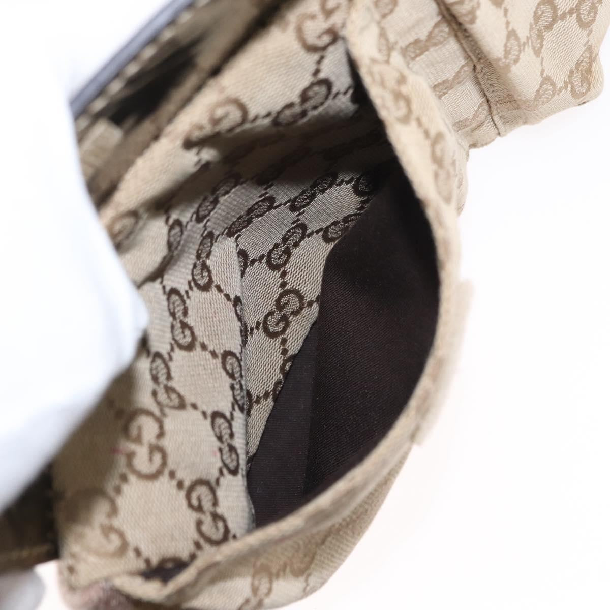 Gucci Vintage Double Belt Bag GG Canvas with Leather