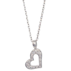 Piaget Limelight Hearts Pendant Necklace 18K White Gold with Pave Diamonds