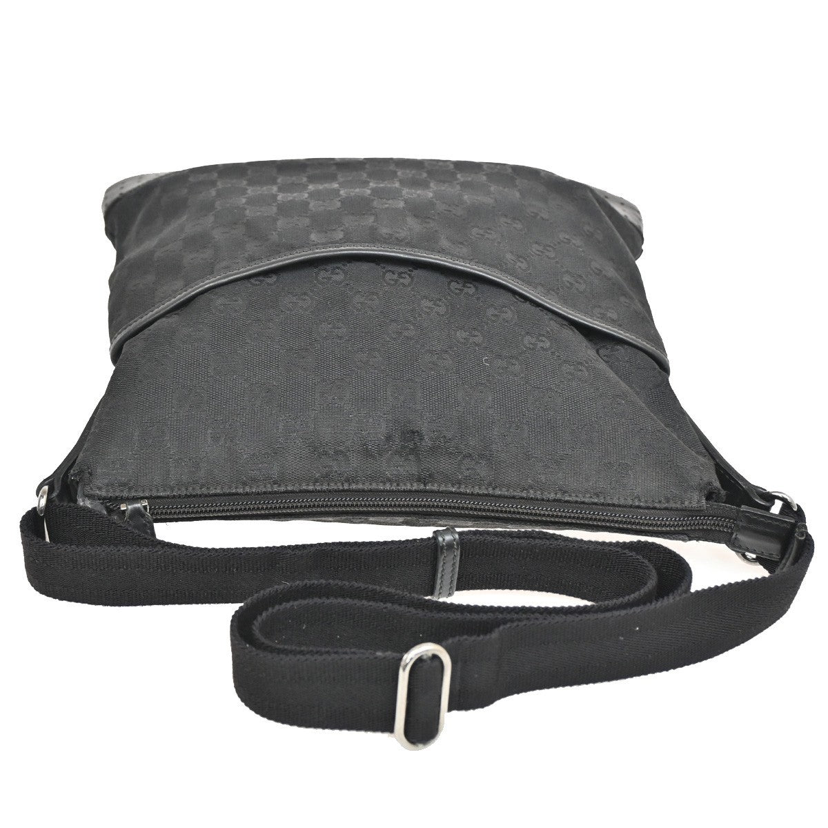 Gucci Zip Messenger GG Canvas with Perforated Leather