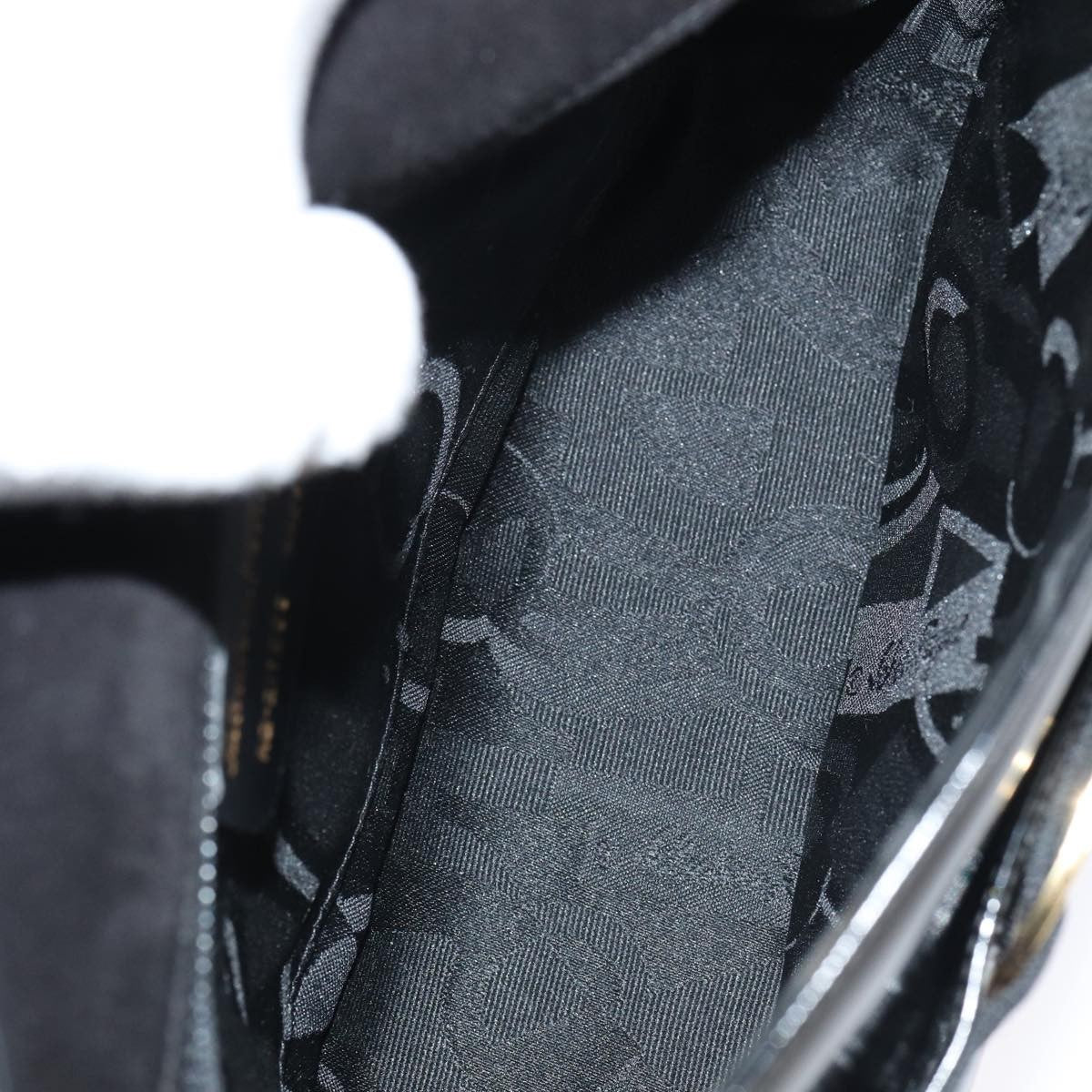 Salvatore Ferragamo Vala Shoulder Bag Patent Leather