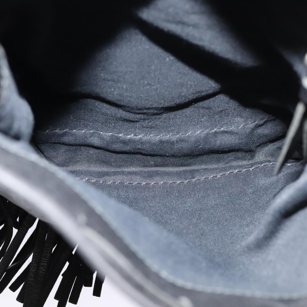 Prada Fringe Flap Crossbody Bag Leather