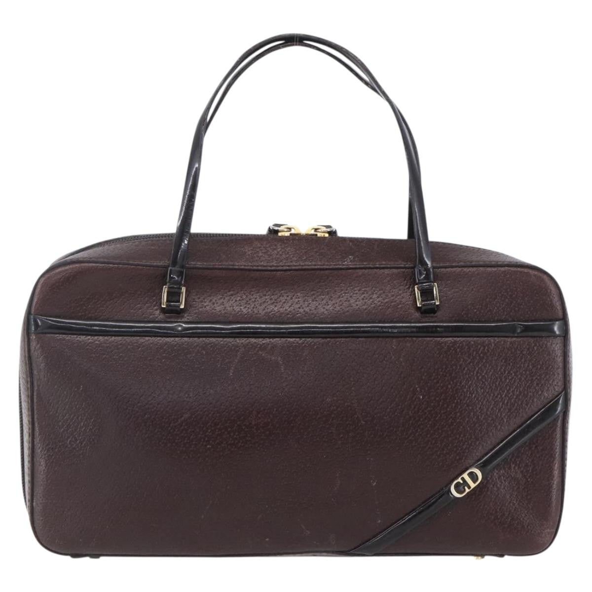 Christian Dior Vintage CD Handbag Leather