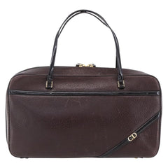 Christian Dior Vintage CD Handbag Leather