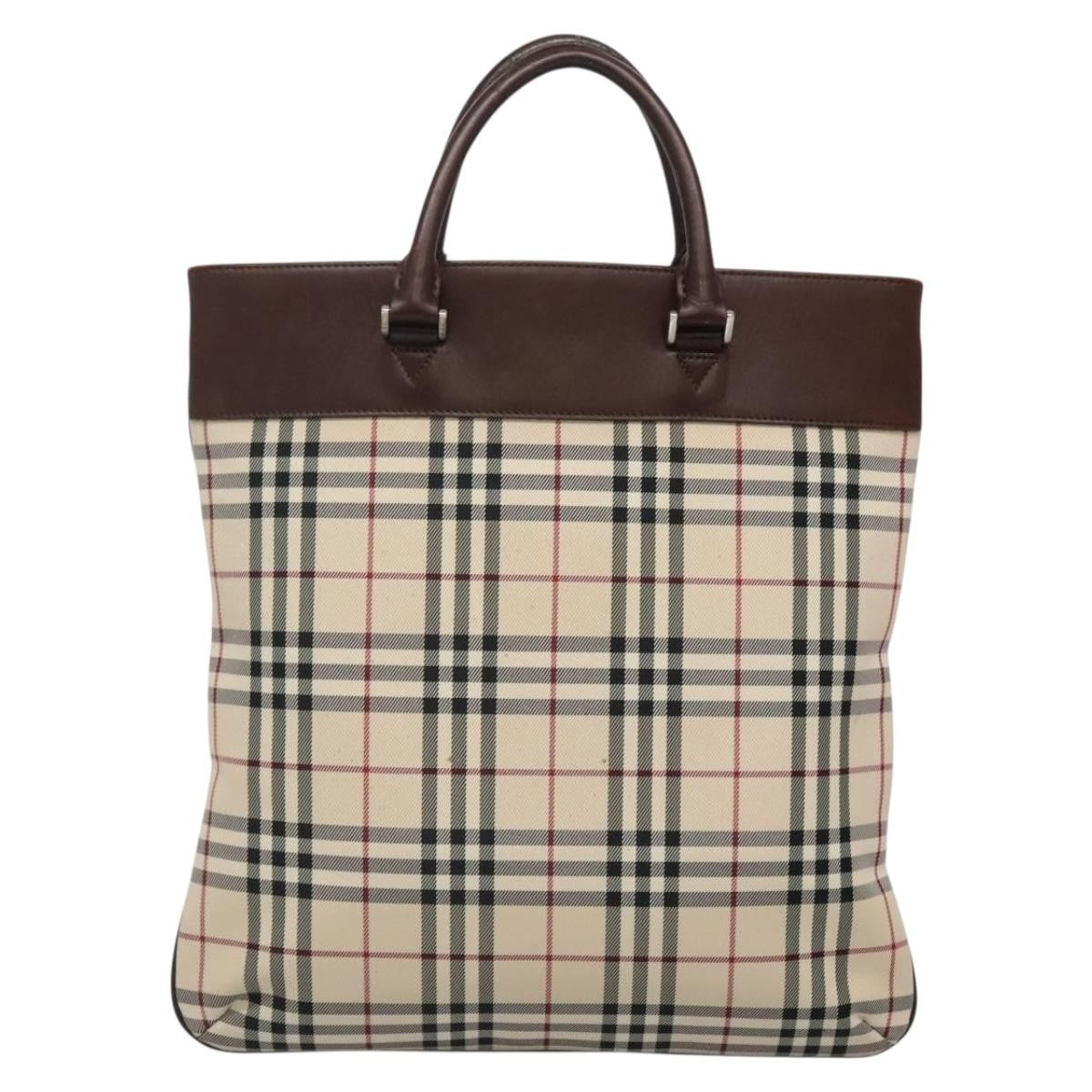 Burberry Nova Check Tote Nylon