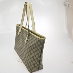 Gucci Plus Tote GG Coated Canvas with Leather