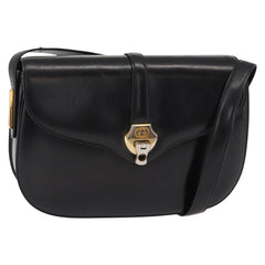 Gucci Vintage Flap Shoulder Bag Leather