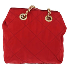 Prada Chain Shoulder Bag Quilted Tessuto