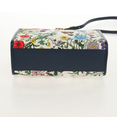 Prada Floral Open Tote Printed Denim