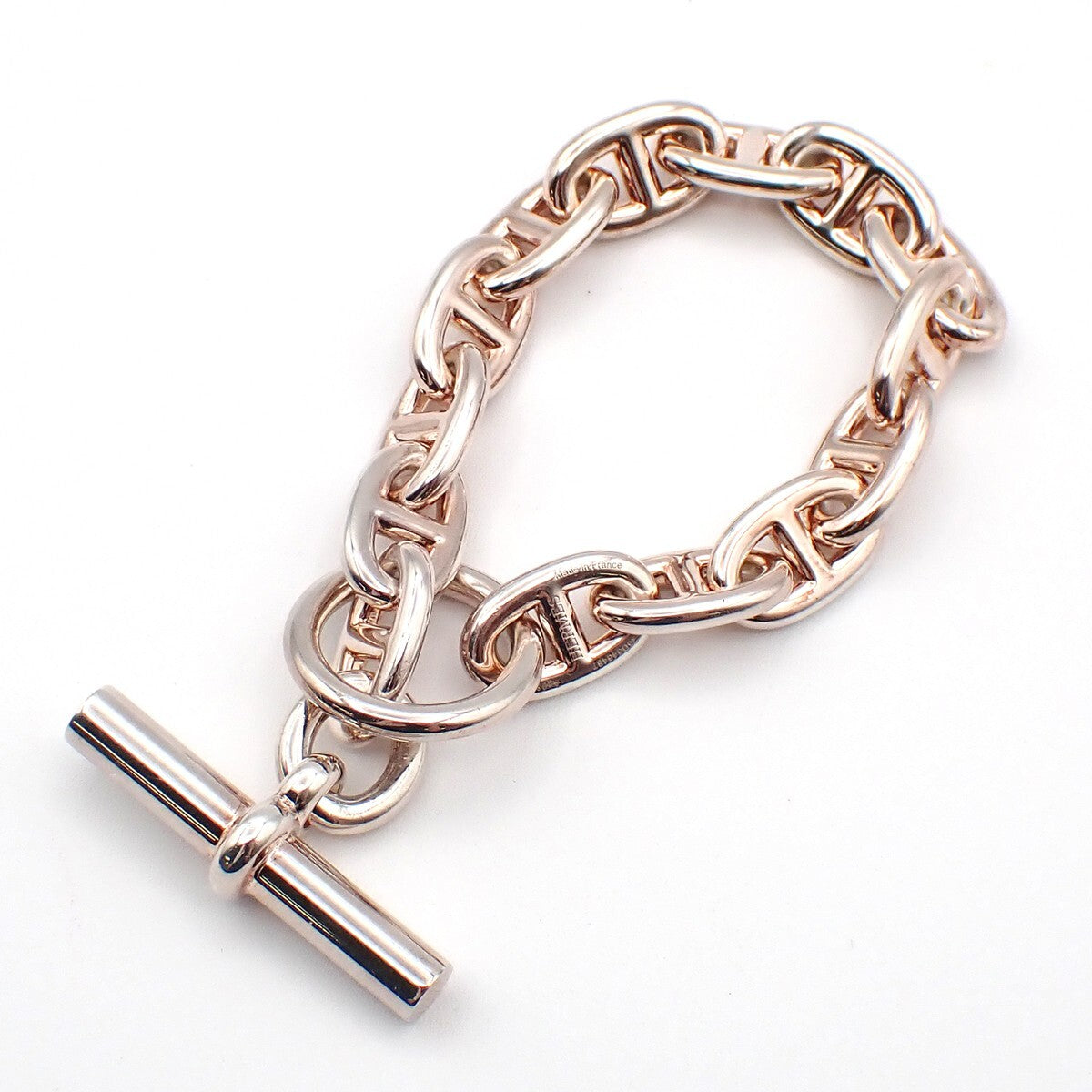 Hermes Chaine d'Ancre Bracelet 18K Rose Gold