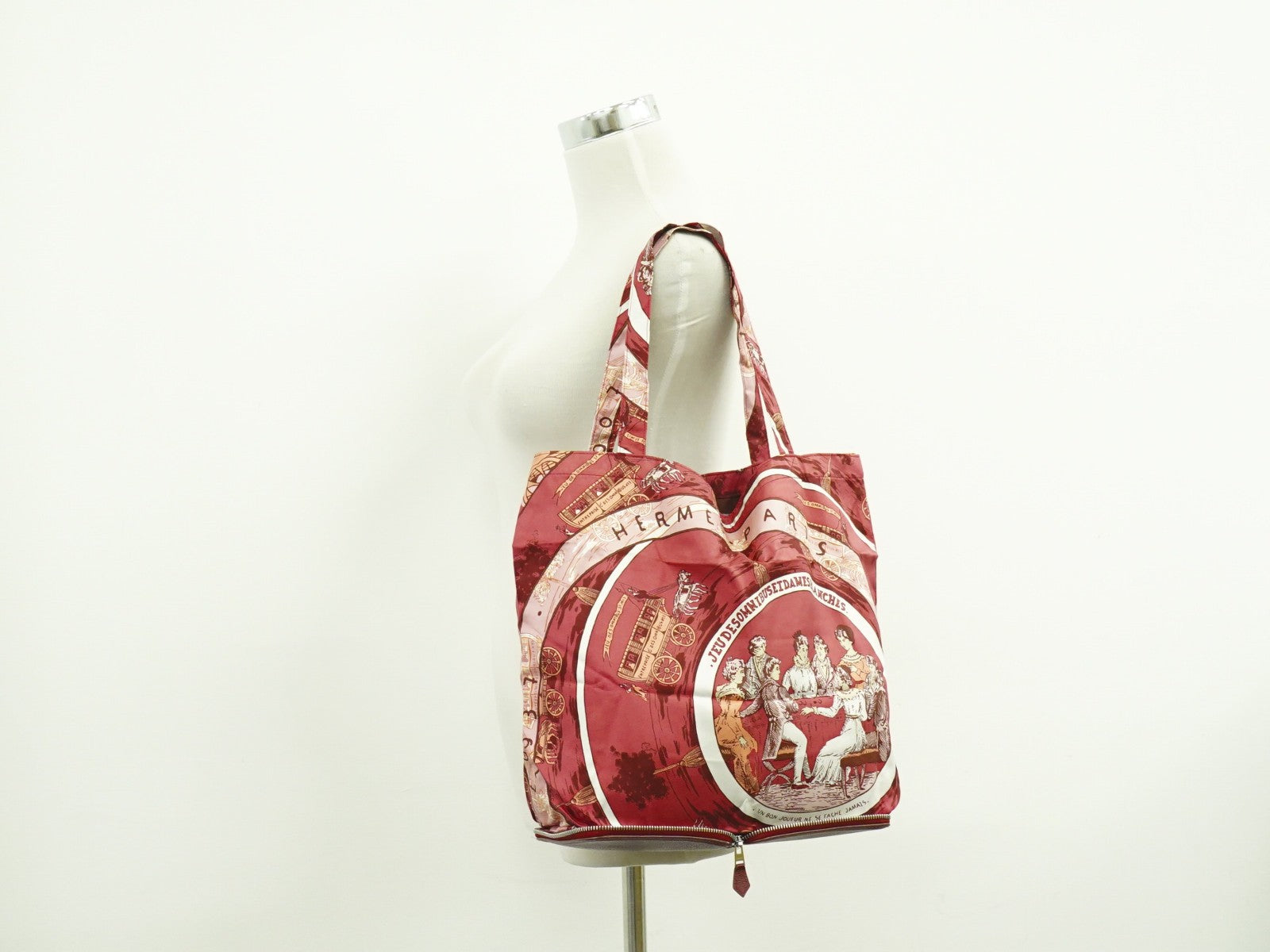 Hermes Silky Pop Tote Printed Silk