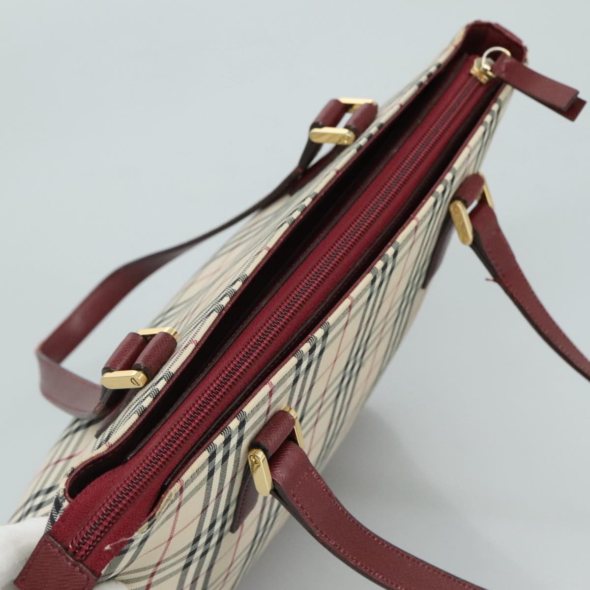 Burberry Nova Check Tote canvas check pattern