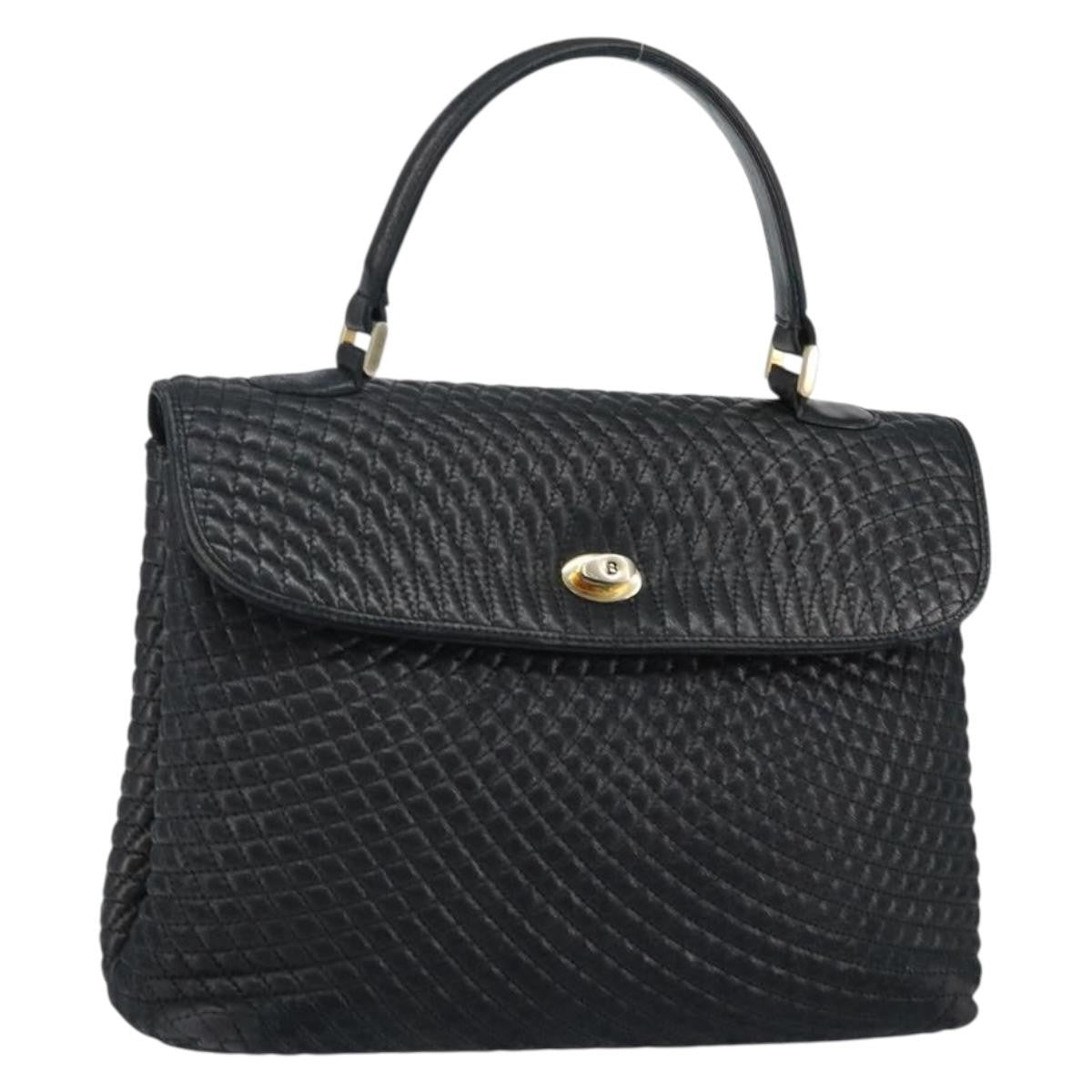 Bally Vintage Handbag Quilted Leather
