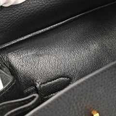 Hermes Birkin Handbag Black Ardennes with Gold Hardware