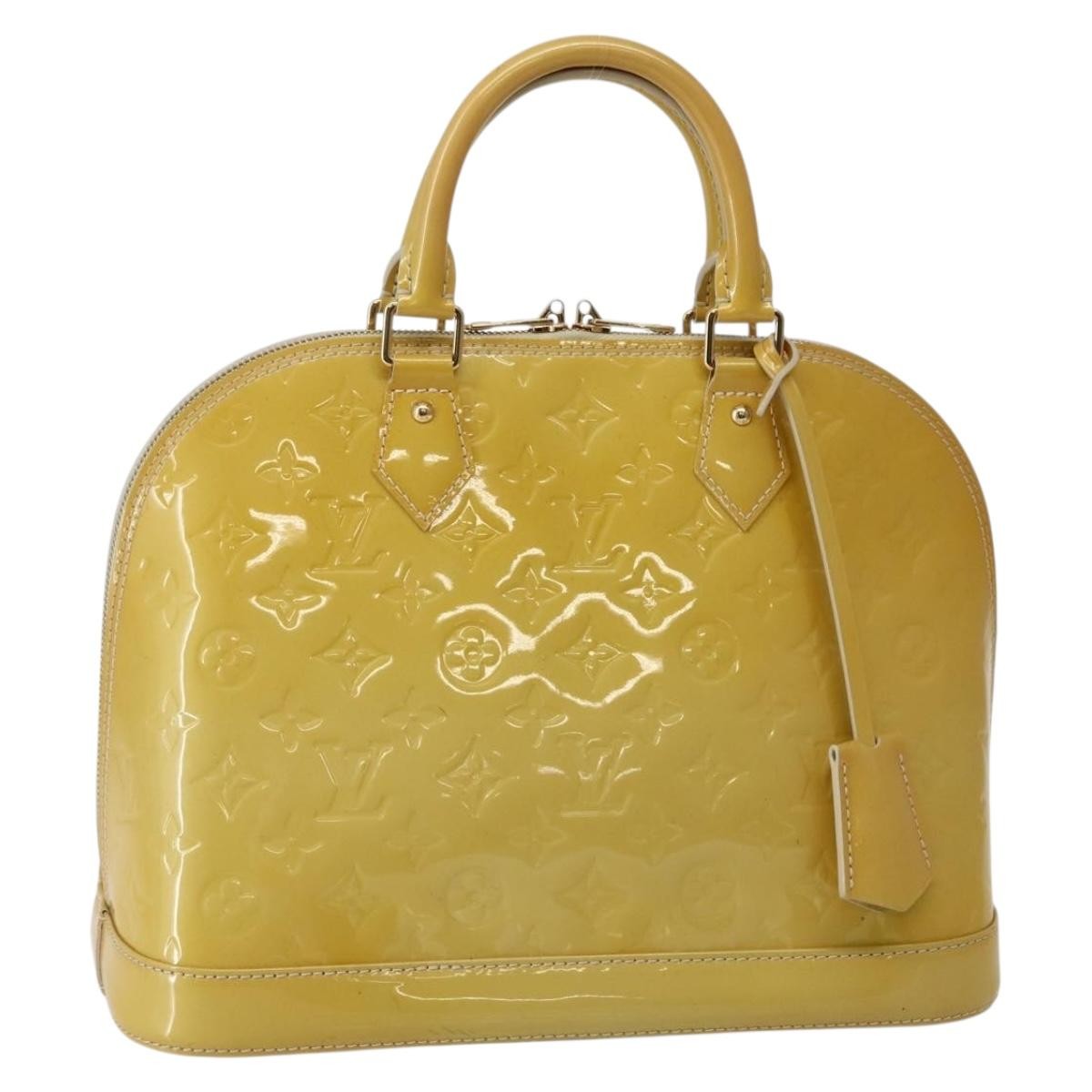 Louis Vuitton Alma Handbag Monogram Vernis