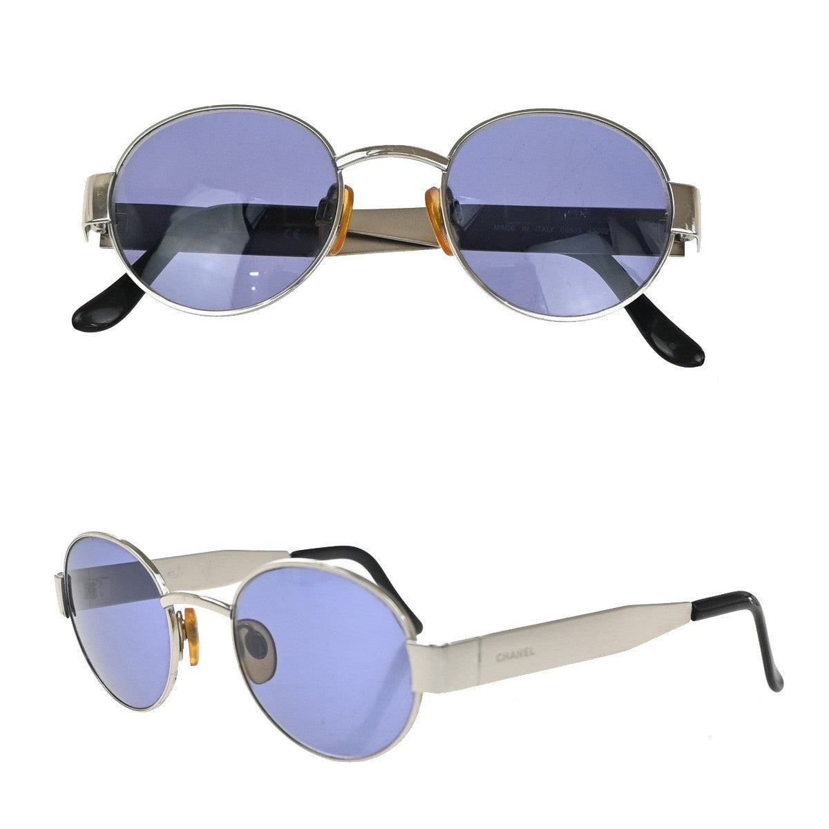 Chanel Logo CC Sunglasses Metal