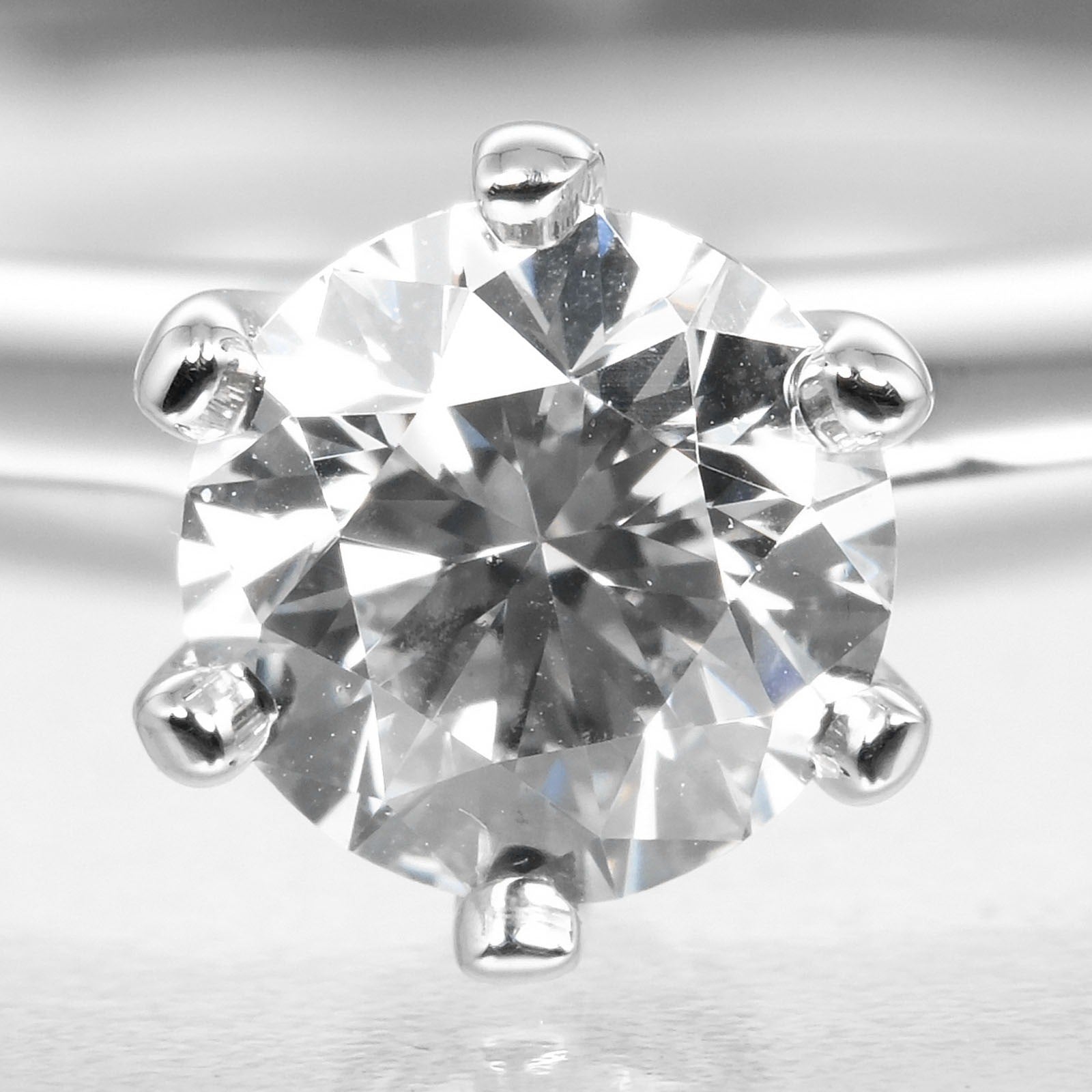 Tiffany & Co. Tiffany Setting Solitaire Ring Platinum with RBC Diamond