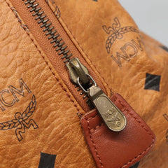 MCM Visetos Handbag Canvas and Leather