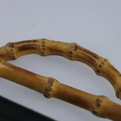 Gucci Bamboo Zip Pouch Nylon & Leather