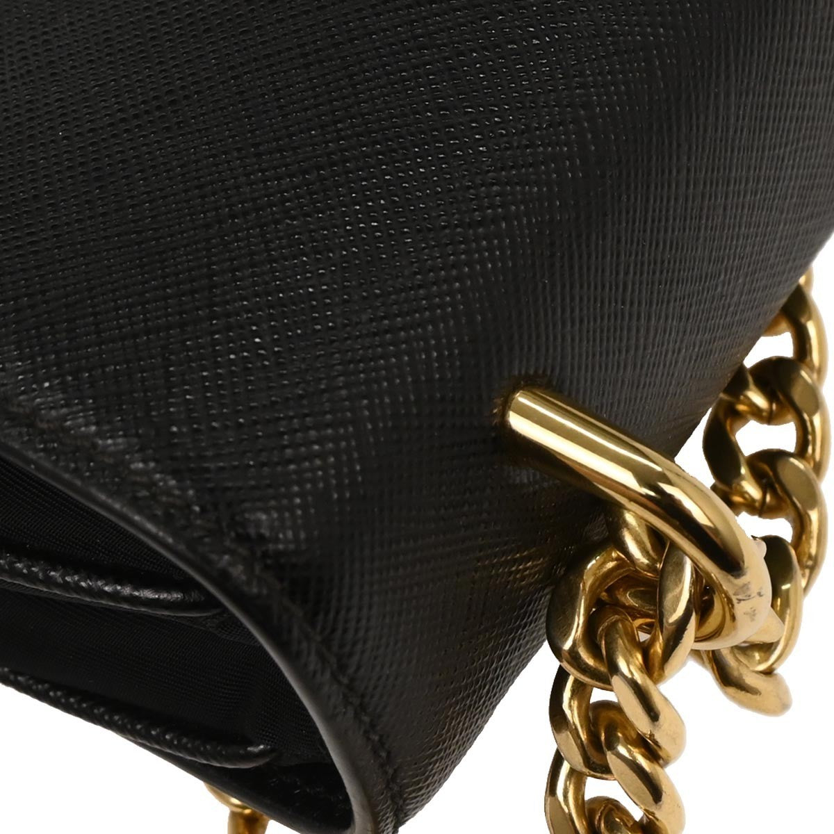Prada Chain Flap Crossbody Bag Saffiano Leather