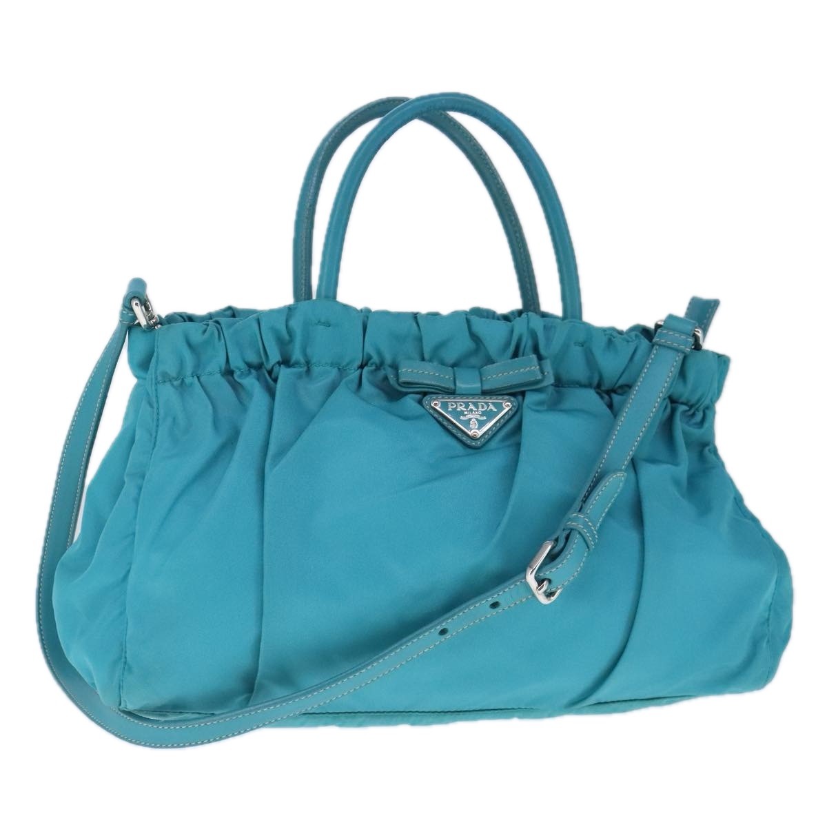 Prada Bow Convertible Tote Tessuto