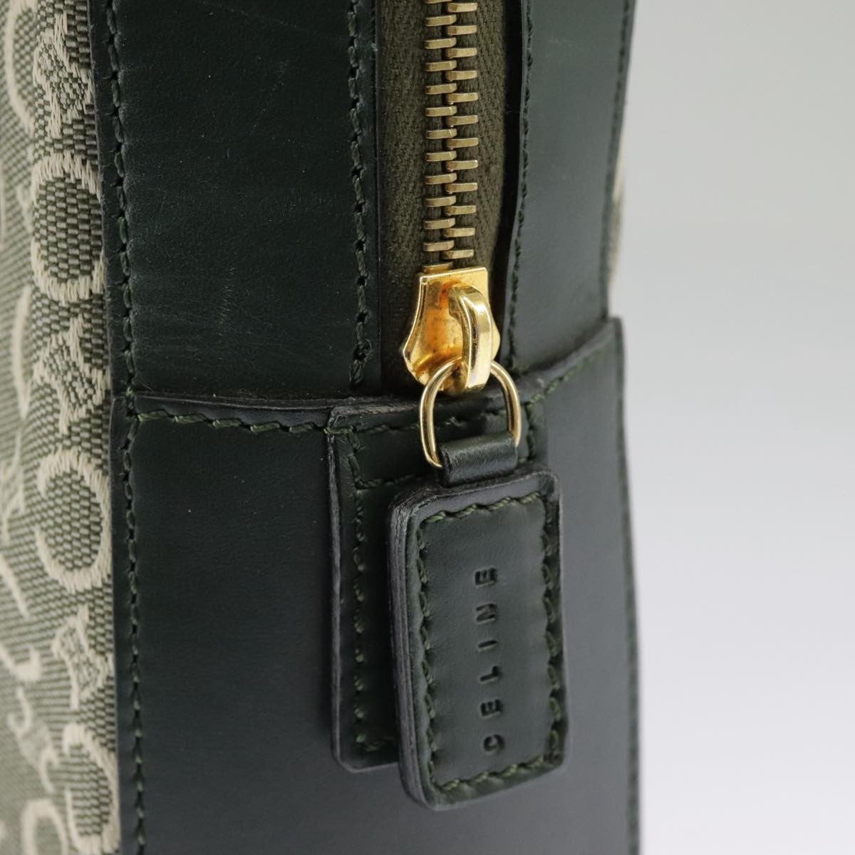 Celine C Macadam Handbag Canvas