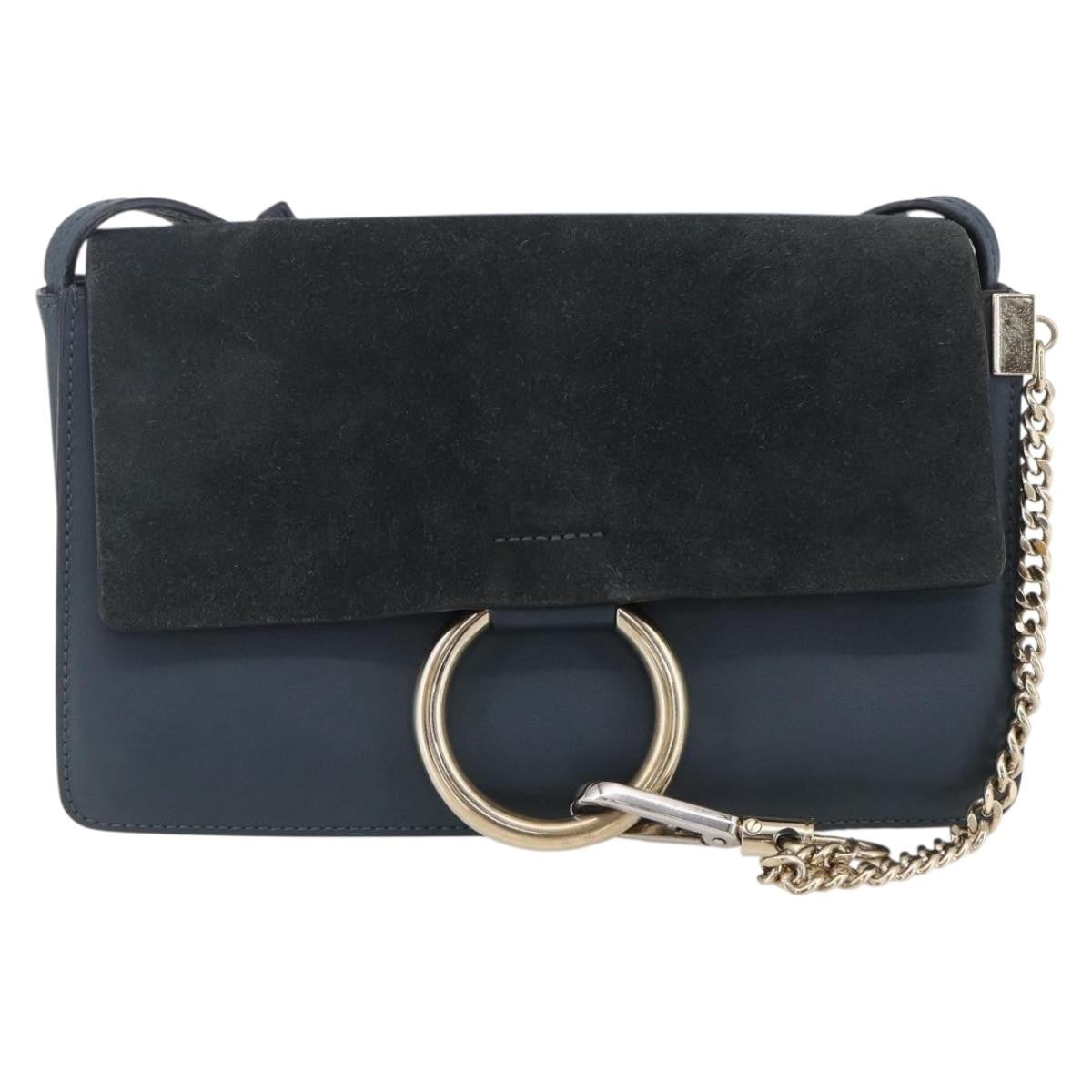 Chloe Faye Shoulder Bag Leather and Suede