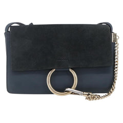 Chloe Faye Shoulder Bag Leather and Suede