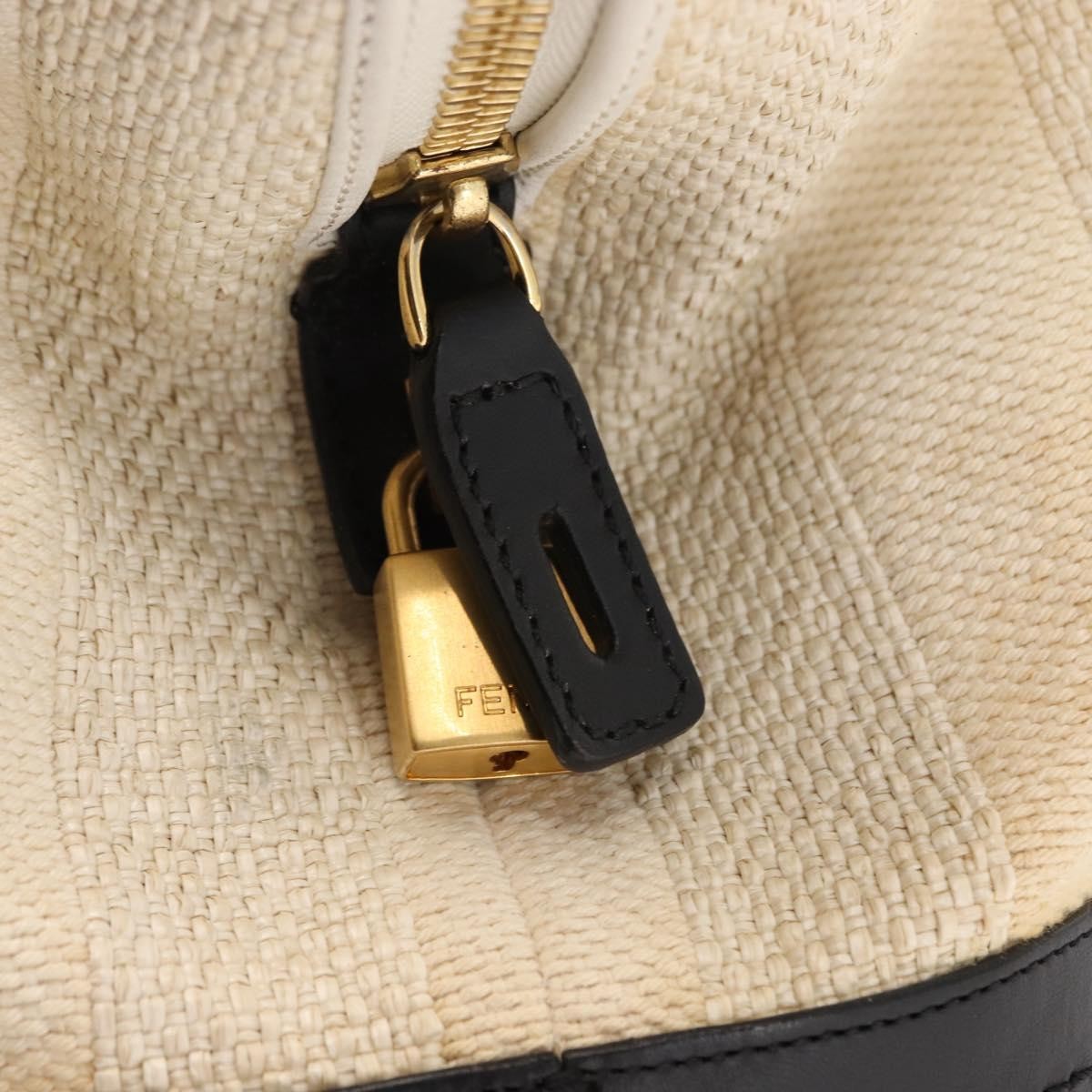 Fendi Pequin 2Bag Canvas and Leather