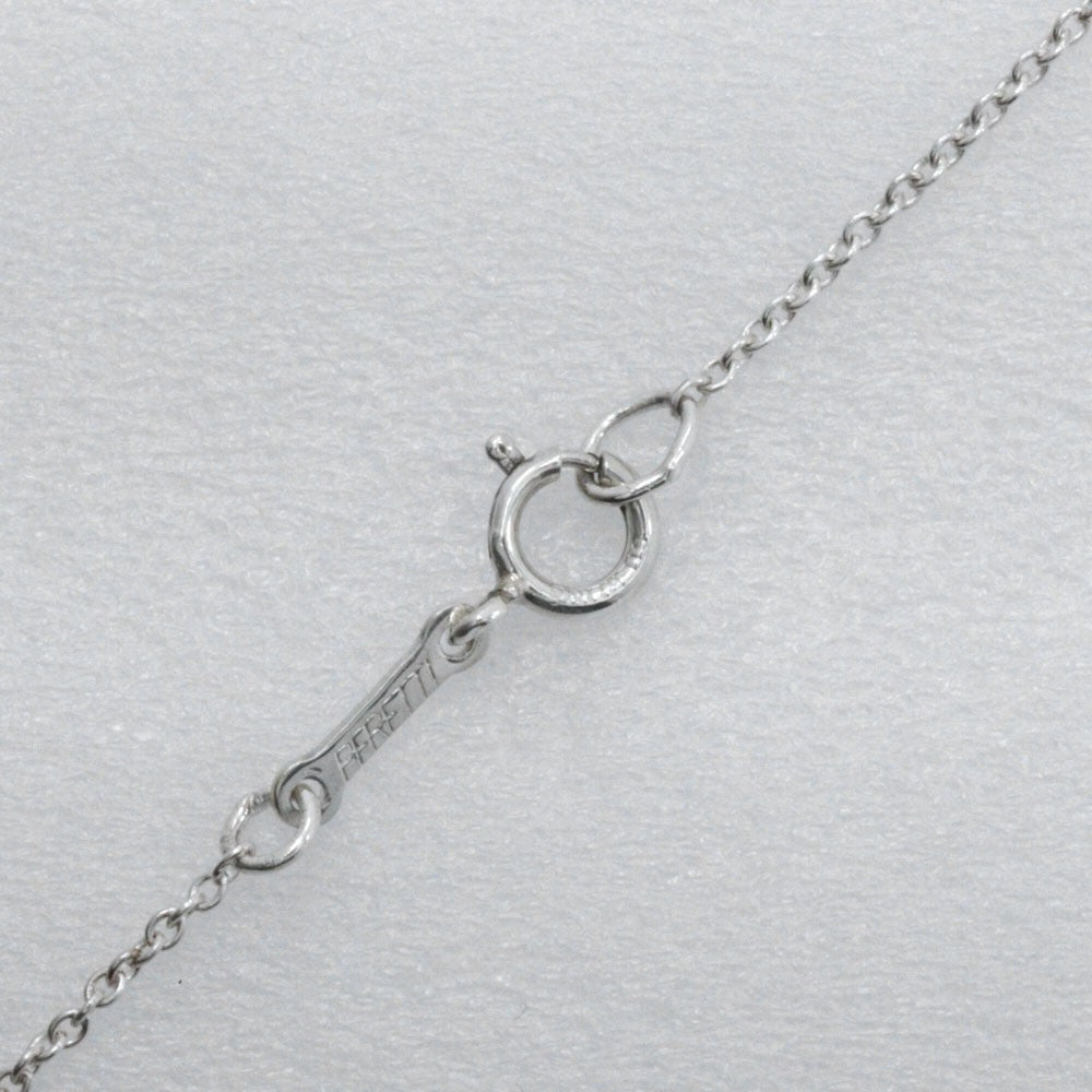 Tiffany & Co. Elsa Peretti Open Heart Pendant Necklace silver