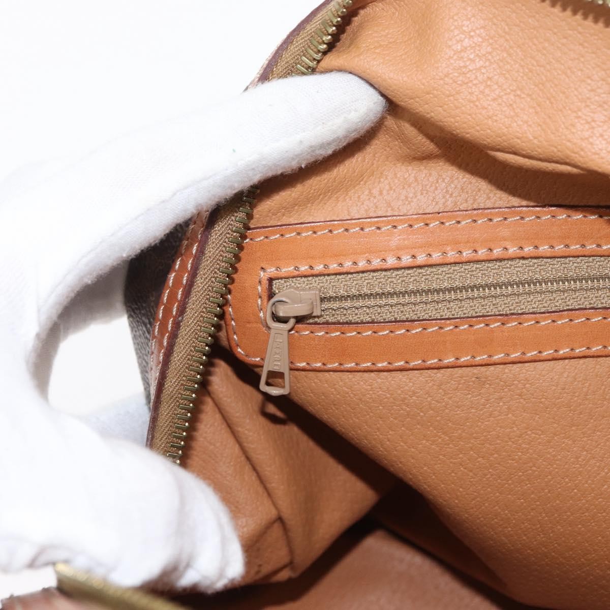 Celine Vintage Macadam Handbag Canvas and Leather