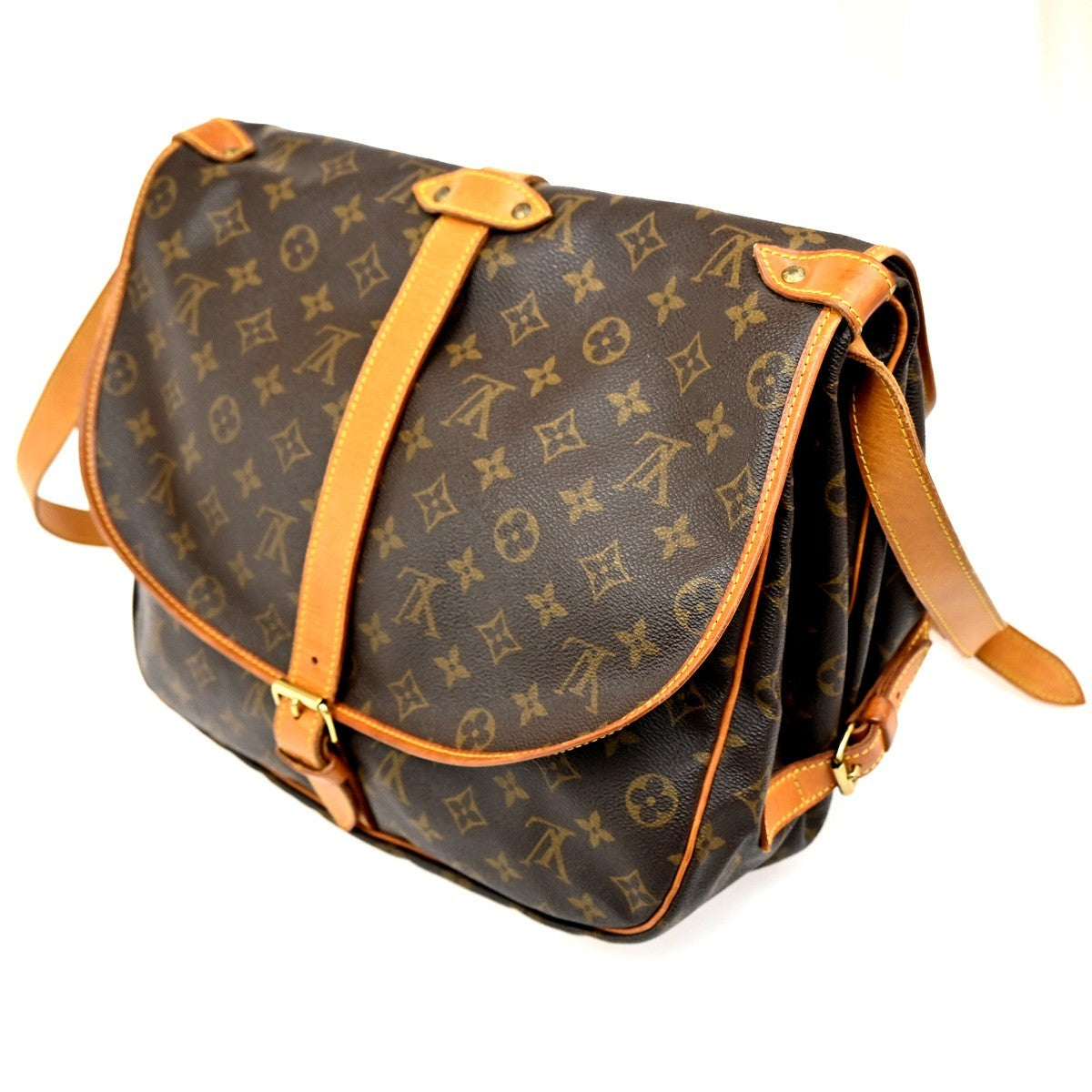 Louis Vuitton Saumur Handbag Monogram Canvas