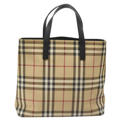 Burberry Top Handle Tote Nova Check Canvas