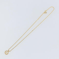 Christian Dior CD Pendant Necklace Metal
