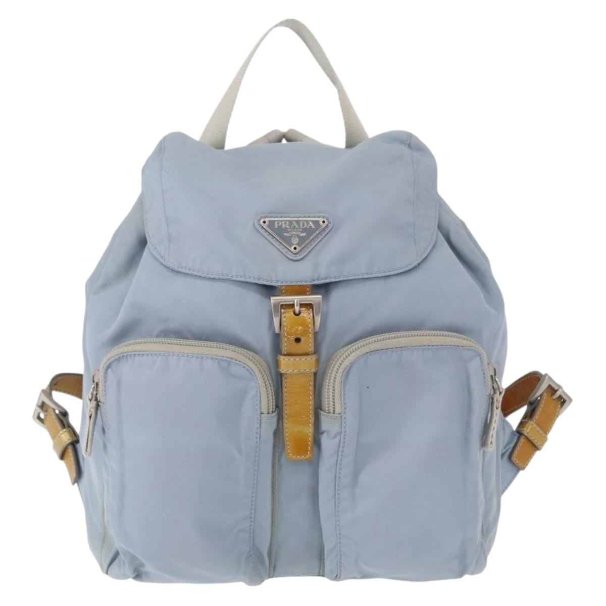 Prada Double Front Pocket Backpack Tessuto