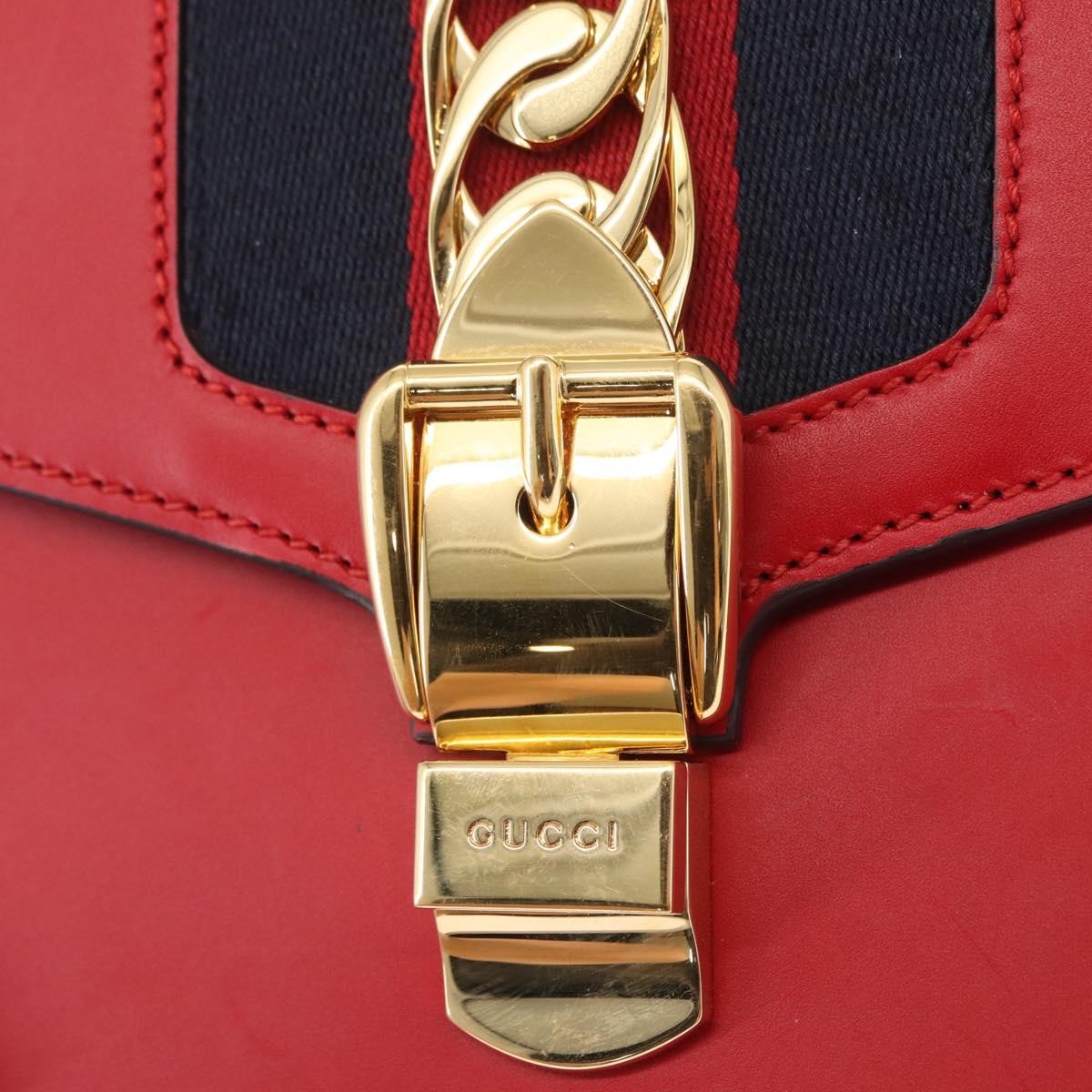 Gucci Sylvie Shoulder Bag Leather