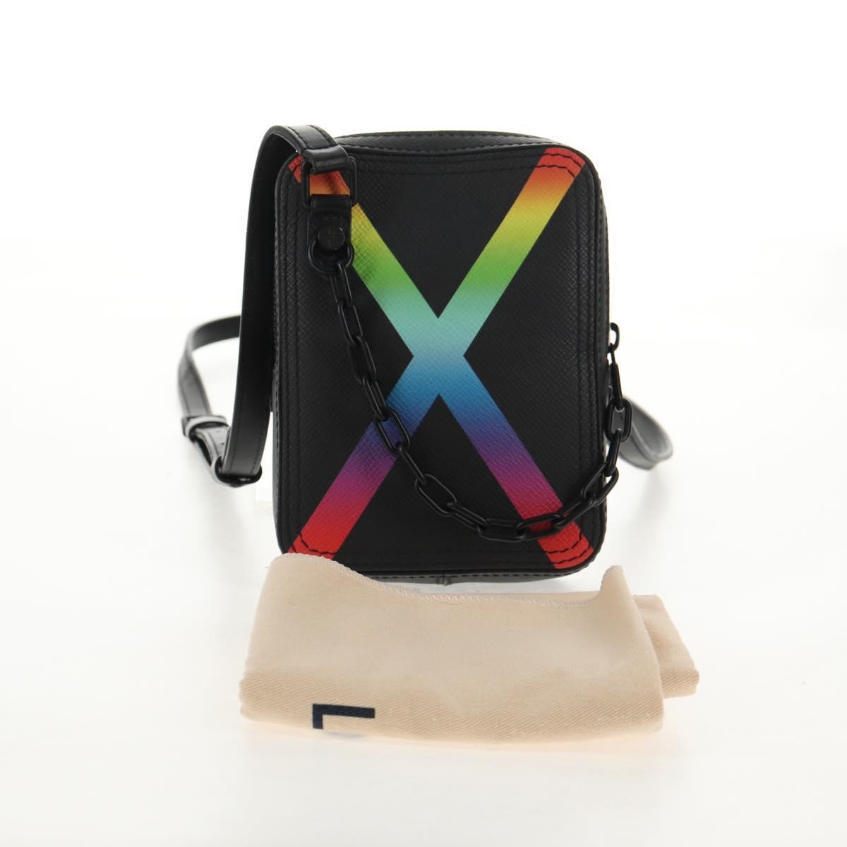 Louis Vuitton Danube Messenger Bag Rainbow Taiga Leather