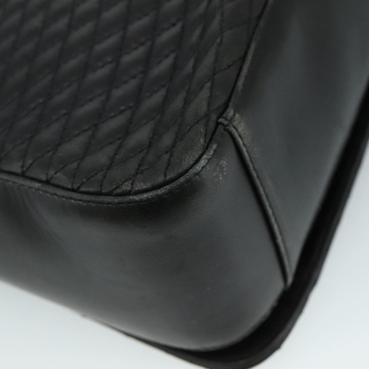 Bally Vintage Flap Handbag Quilted Leather