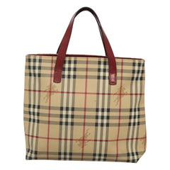 Burberry Nova Check Tote Canvas and Leather